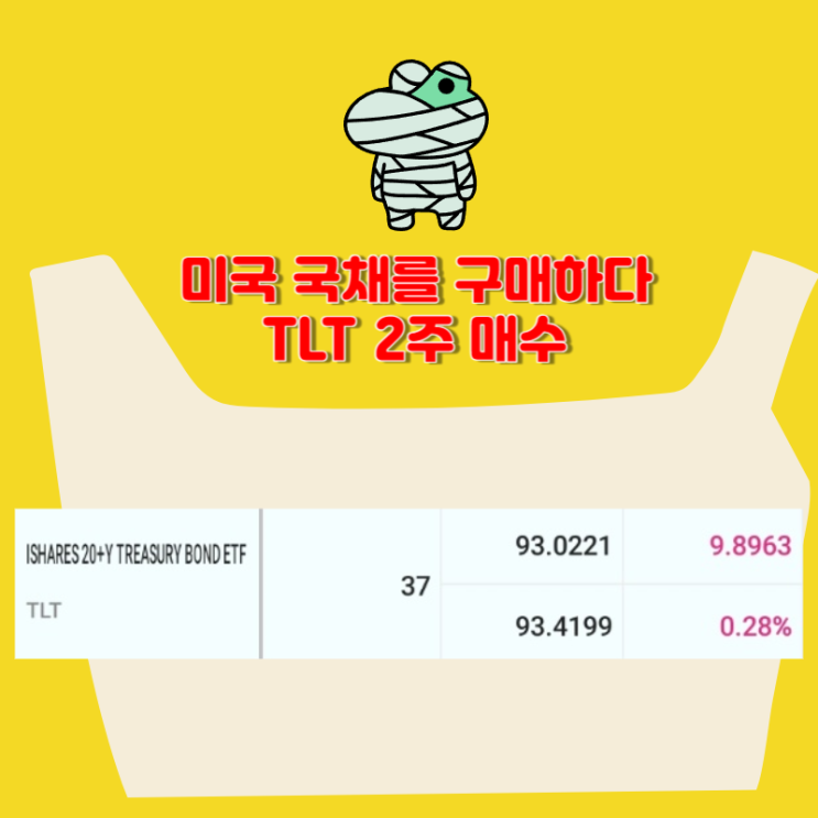 금리 인하가 올까? 미국 국채 TLT 2주 매수 [37주 보유] 2024.06
