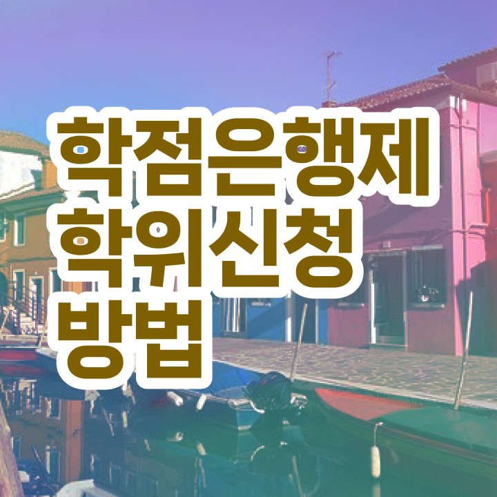  학점은행제 플래너 학점은행제 학위 집에서 온라인으로 최단기간 준비한 비법