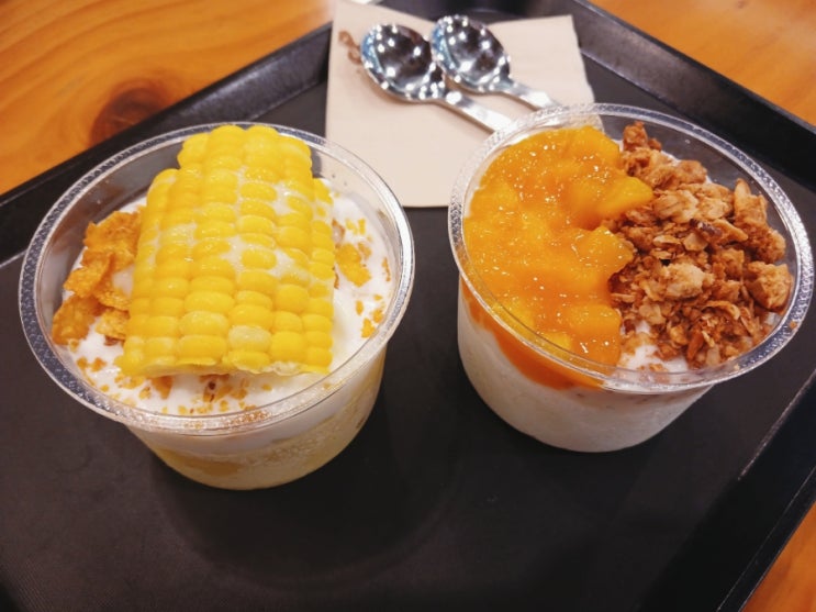  발산역카페 이디야커피 초당옥수수빙수