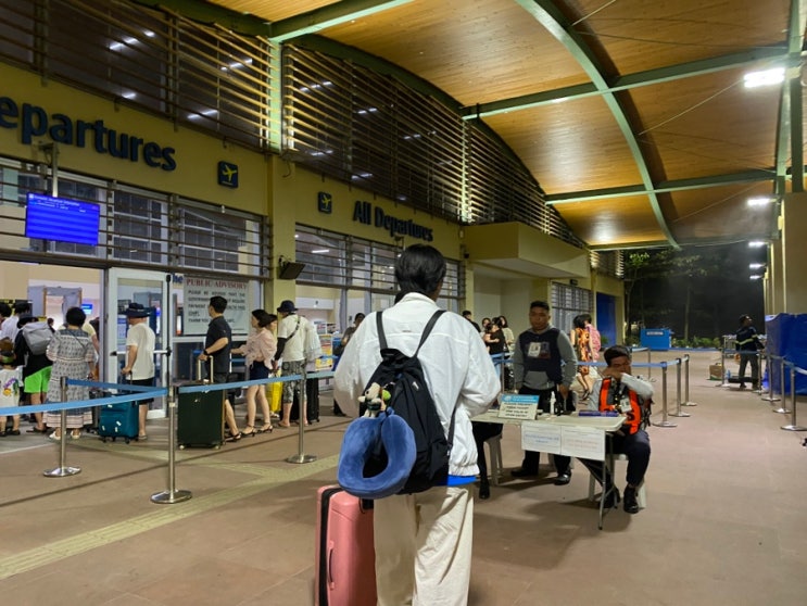  필리핀 보홀 팡라오 공항 출국 공항세 라운지 식당