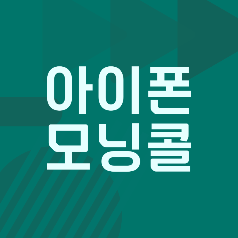 아이폰 모닝콜 / 아이폰 알람 설정, 진동 패턴 사용자화