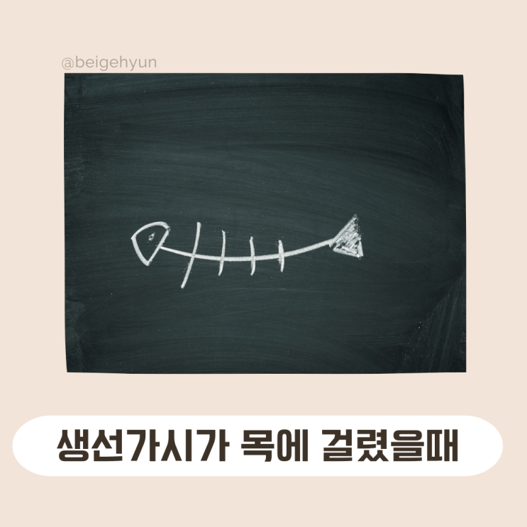  생선가시가 목에 걸렸을때 대처 방법(병원을 가야하나요?)