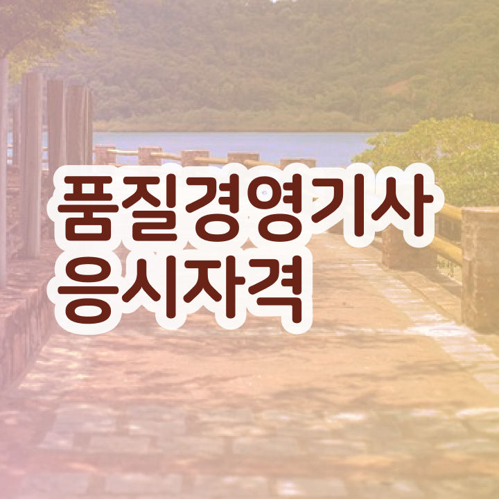  품질경영기사 필기독학 품질경영기사 시험자격 온라인으로 간편하게 완료한 후기