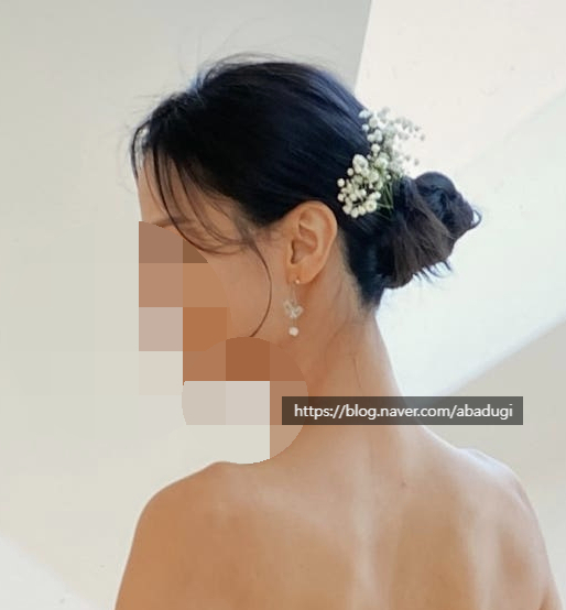  웨딩헤어 히엘 메이크업 로우번 가시번