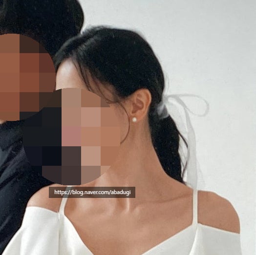  히엘 웨딩촬영헤어 로우 포니테일 후기