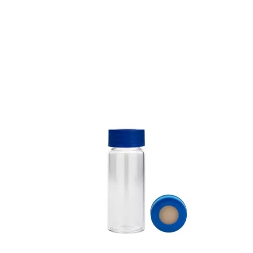  [유리초자] 15 ml 투명 셉텀 샘플 바이알 & 스크류 캡 15 ml Clear Septum Vial & Screw cap
