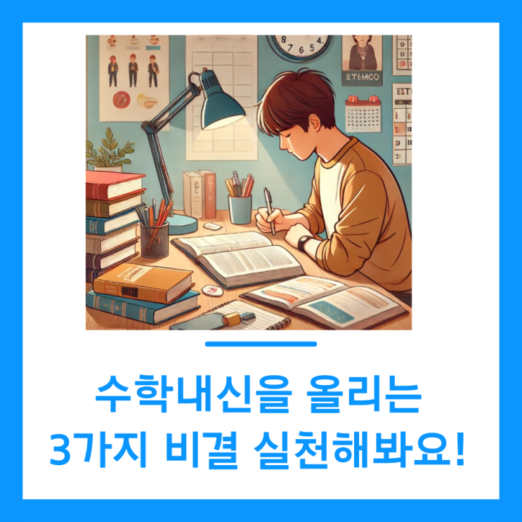  중고등부 수학내신을 올리는 3가지 비결은?