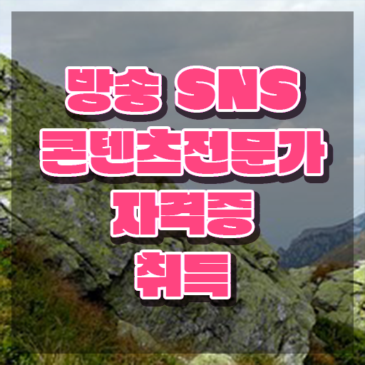  광고자격증 , 방송sns콘텐츠전문가 자격증 취득한 과정 핵심 정보