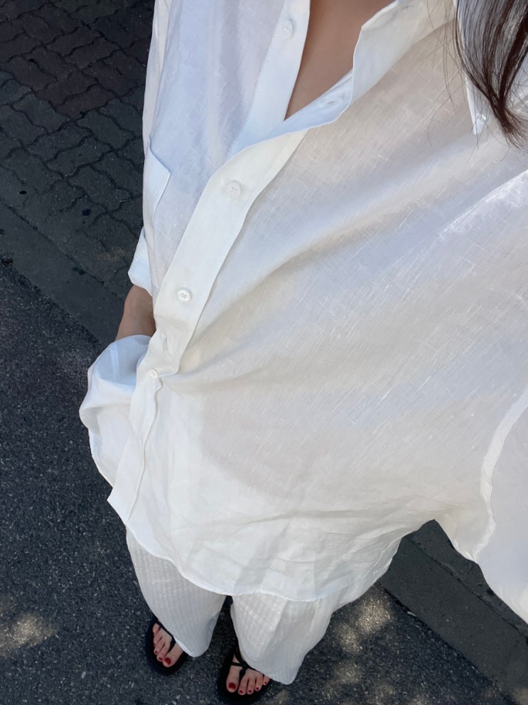  moia 모이아 박스 린넨셔츠 추천 후기(box linen shirt- white, 송혜교 모이아 셔츠 브랜드)