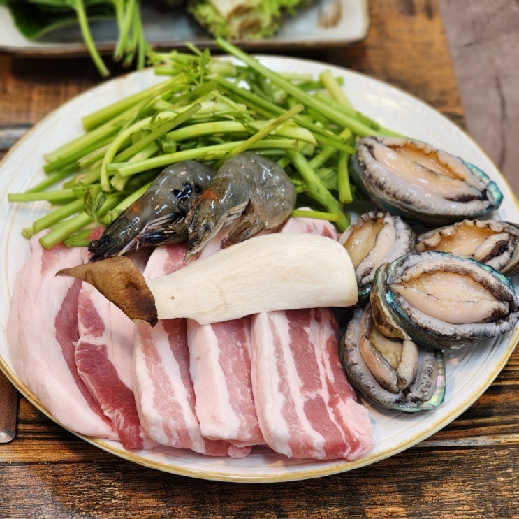  오산 삼겹살 해남전복삼겹살 오산동 맛집