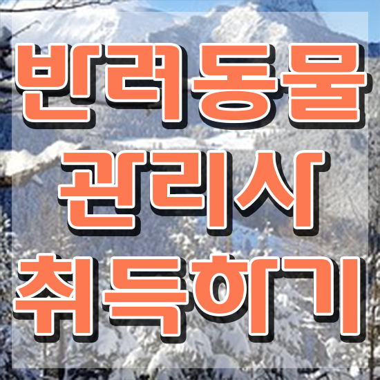  반려동물관리사 학원 , 반려동물관리사 자격증 단기간에 준비한 방법 , 이후 전망