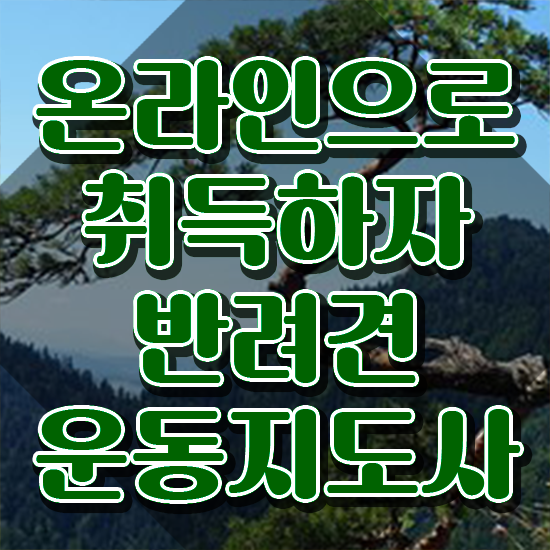  40대 취업 , 반려견운동지도사 취득했던 후기 , 빠르게 따는 법