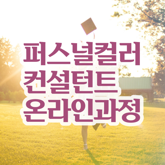  파스널 컬러 테스트 , 온라인 교육으로 퍼스널컬러컨설턴트자격증 취득한 과정