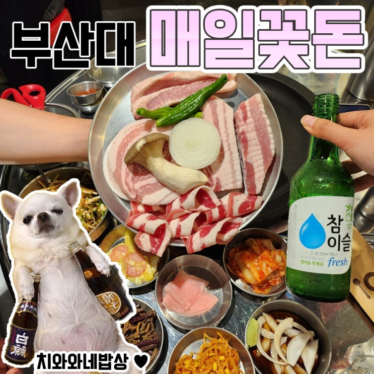  부산대 고기집 매일꽃돈 삼겹살 맛집 웨이팅 후기
