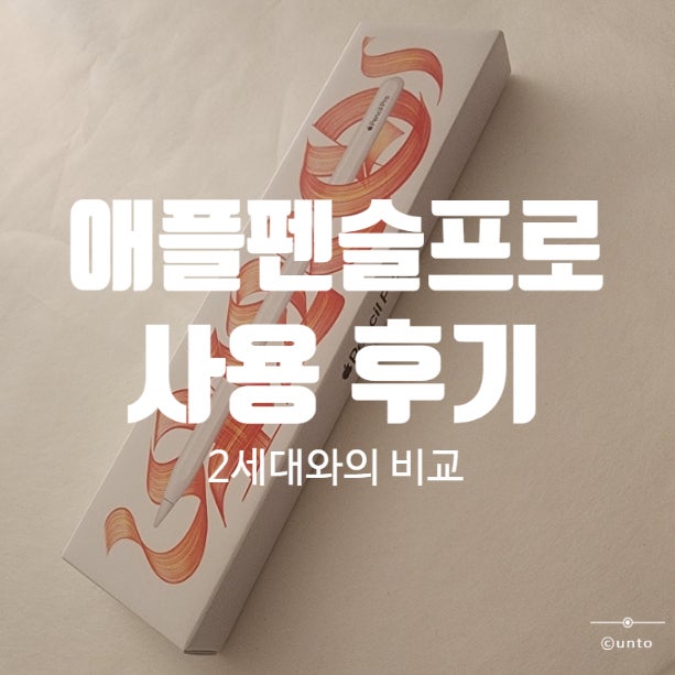  내돈내산 애플 펜슬 프로와 애플 펜슬 2세대 비교 사용 후기
