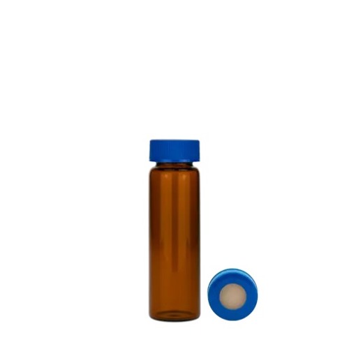  [유리초자] 20 ml 엠버 셉텀 샘플 바이알 & 스크류 캡 20 ml Amber Septum Vial & Screw cap