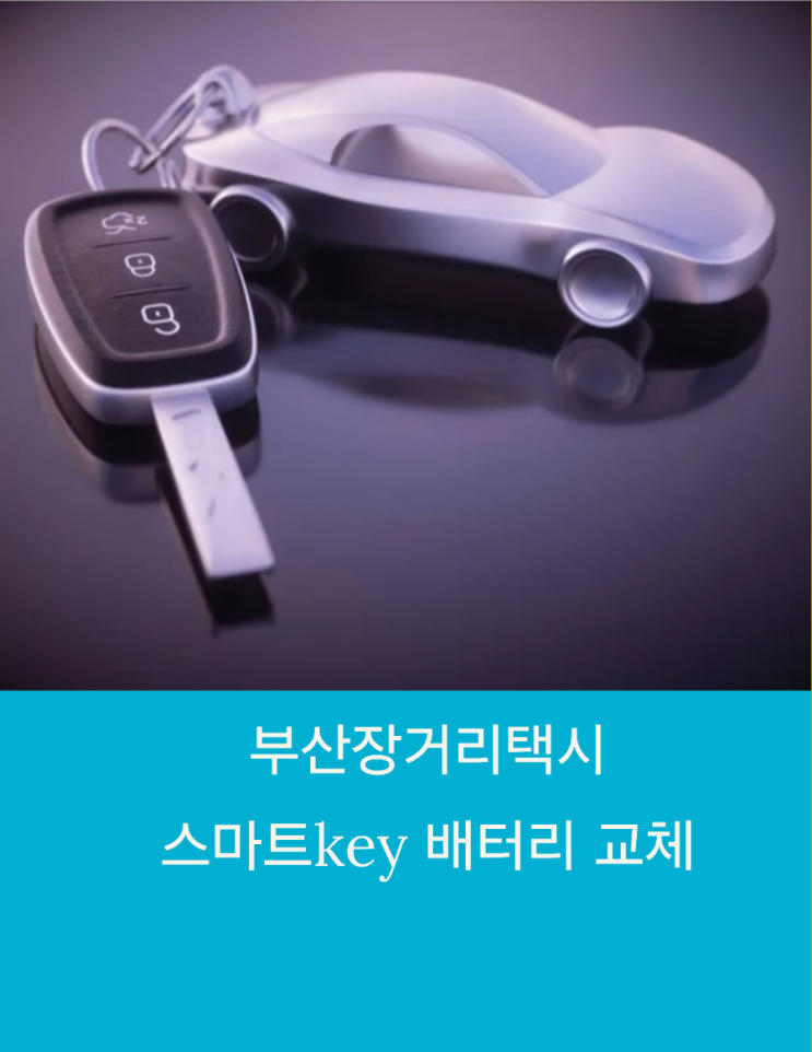  부산장거리콜택시 스마트key 배터리 교체