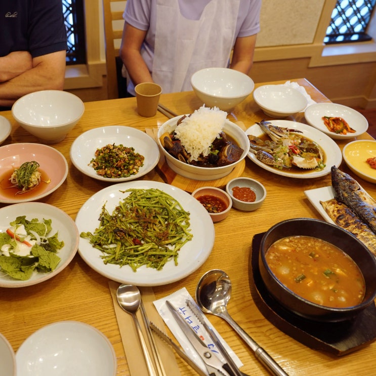 인천 송도 점심 밥상 편지, 부모님과 소갈비 보양식 한상