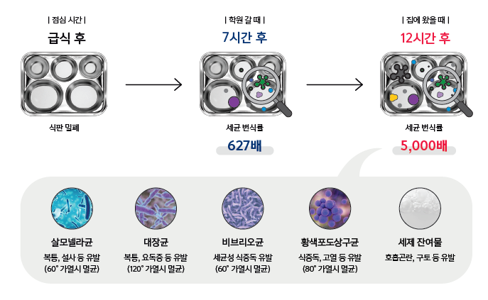  더운 여름, 세균이 번식하는 우리 아이 식판. 완벽 해결 방법을 알려드립니다!