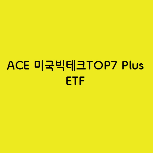  ACE 미국빅테크TOP7 Plus ETF 추천