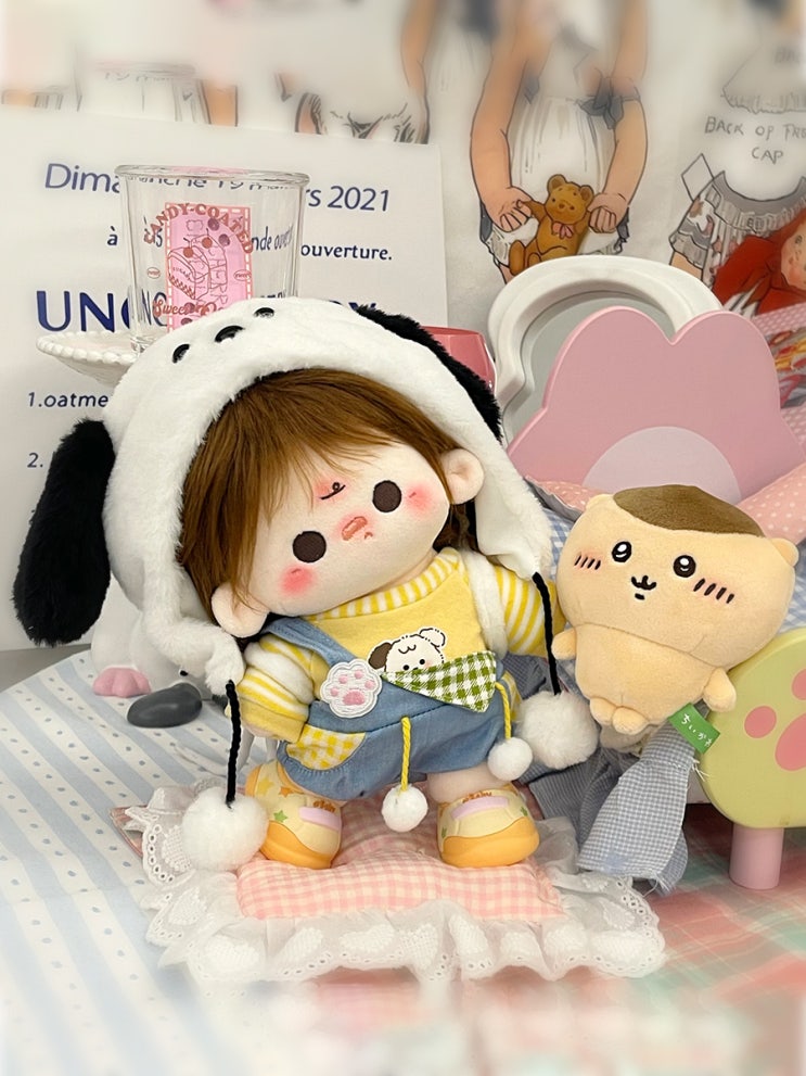  20cm 귀여운 강아지 세트 인형옷 아이돌인형옷