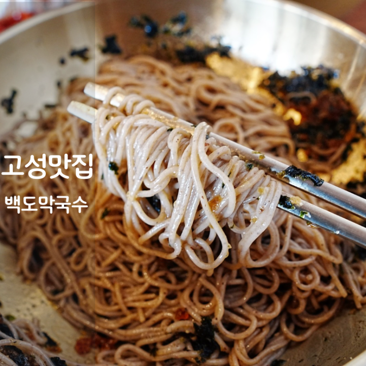  고성 삼교리 백도막국수 들기름 동치미막국수 수육 맛집