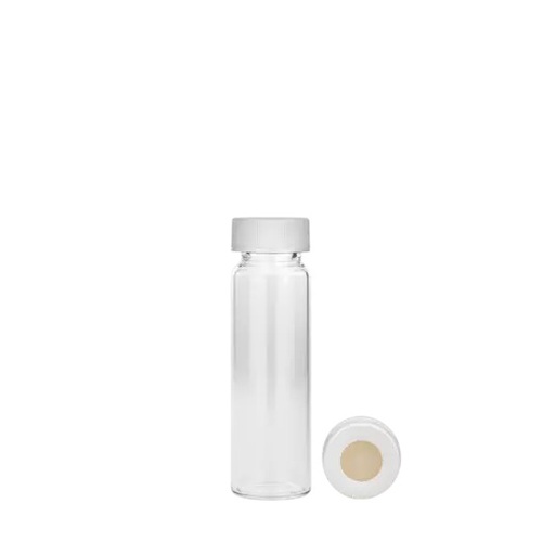  [유리초자] 20 ml 투명 셉텀 샘플 바이알 & 스크류 캡 20 ml Clear Septum Vial & Screw cap