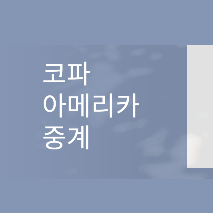 <b>코파 아메리카</b> 중계 보기 및 일정 조편성