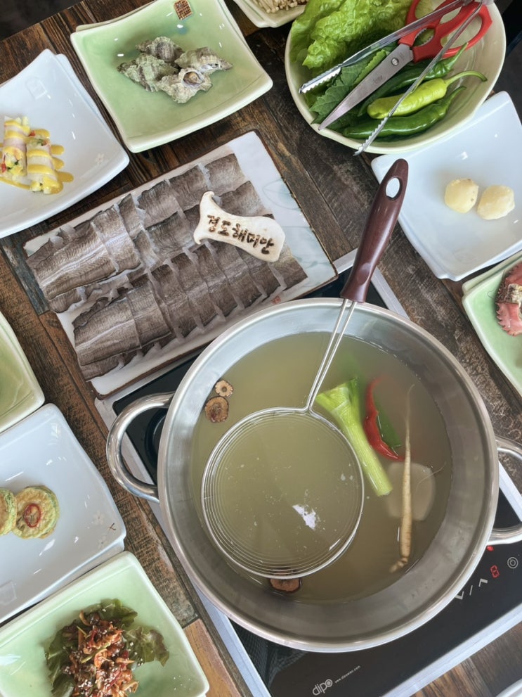  [여수 경도 맛집] 여수 경도해미안 하모샤브샤브 여름보양식횟집