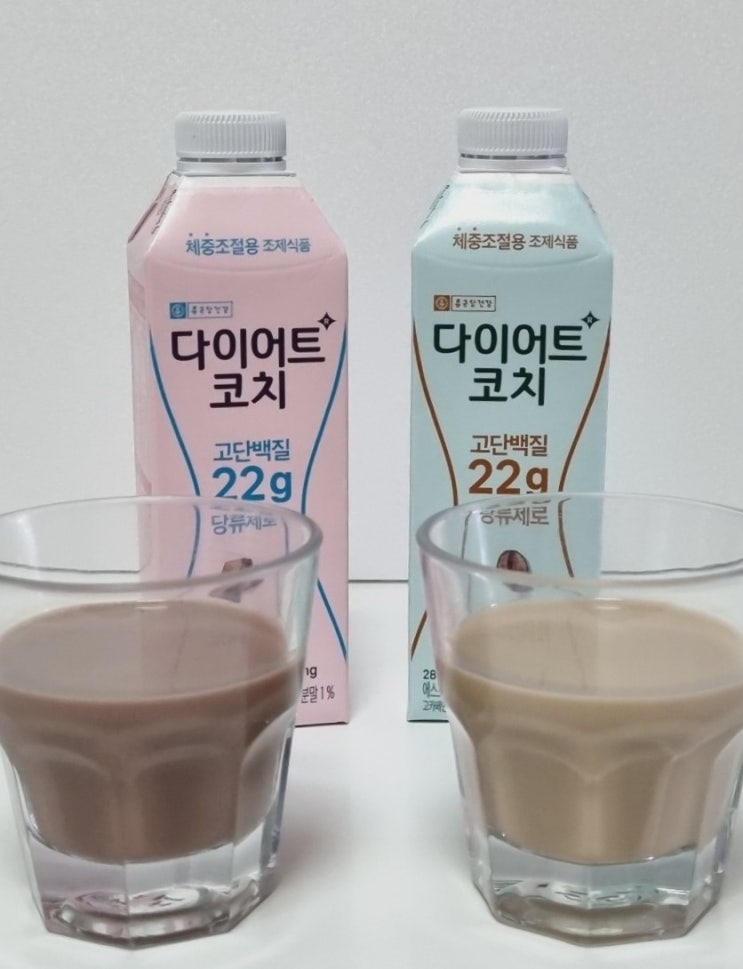  체중조절용 조제식품 종근당건강 다이어트 코치 초코맛 커피맛 더 맛있는 건