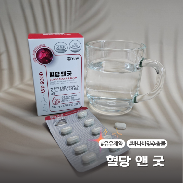  혈당관리에 도움을 주는 유유제약 혈당앤굿