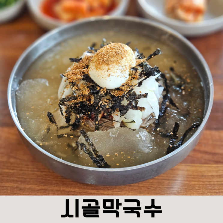  속까지 시원한 살얼음이 올라간 6년차 단골집 시골막국수, 내돈내산