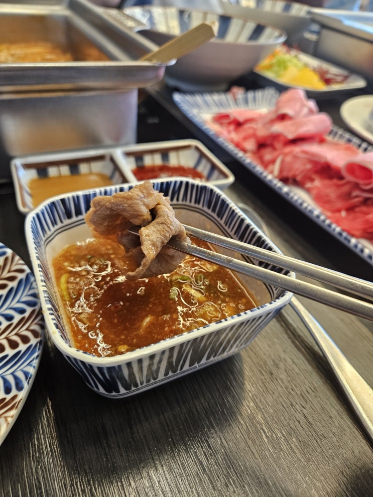  구래동 샤브샤브 구 메밀당 바를돈까스&샤브&막국수 맛집 무한리필 점심 모임 장소로 추천 내돈내산