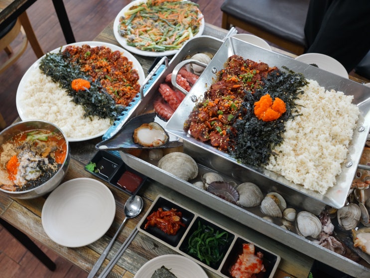  태안 안면도 맛집 안면가! 용궁철판에 칼국수, 게국지 너무 맛있어요~