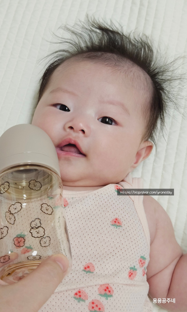  다양하게 사용 가능한 유비맘 ppsu 디자인 젖병 200ml 3개월아기