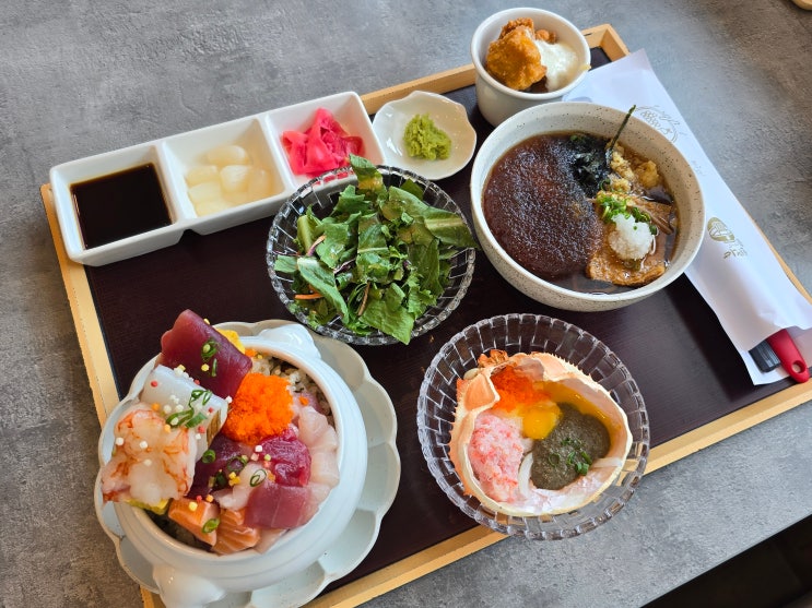  왕십리 일식 맛집, '스시도쿠 카미동' + 평일 런치 카미동 정식(모밀)