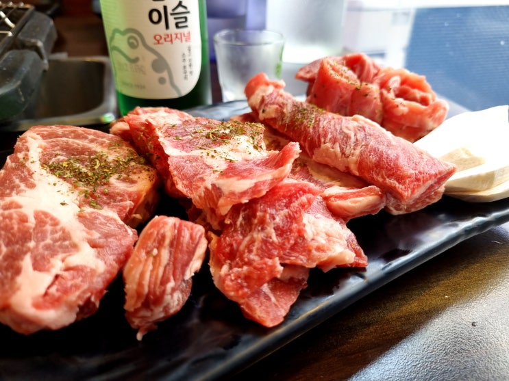  돼지고기 육회 이베리코 고기 맛집 부평 도담골