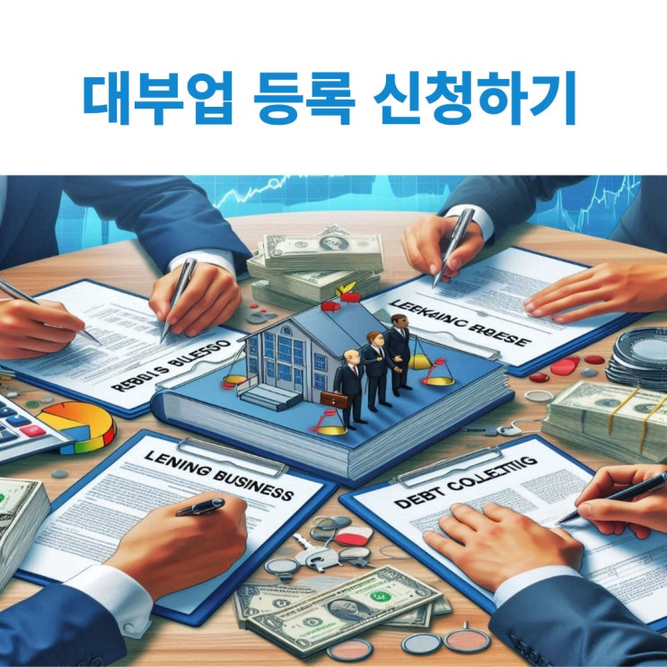  대부업·대부중개업·대부채권매입추심업 등록시 필요서류 및 절차에 대해 알아보기