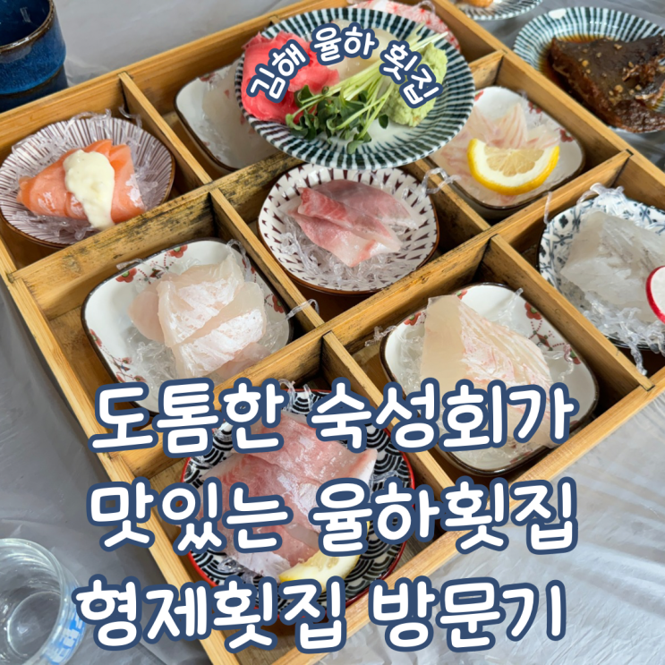  경남 김해 율하 카페거리 맛집 도톰한 숙성회가 맛있는 율하횟집 형제횟집 N회차 방문기