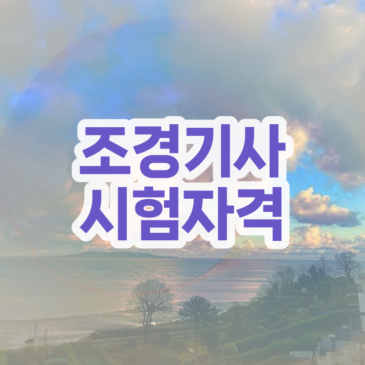  조경기사 응시자격 인강만 듣고 간편하게 완료한 팁