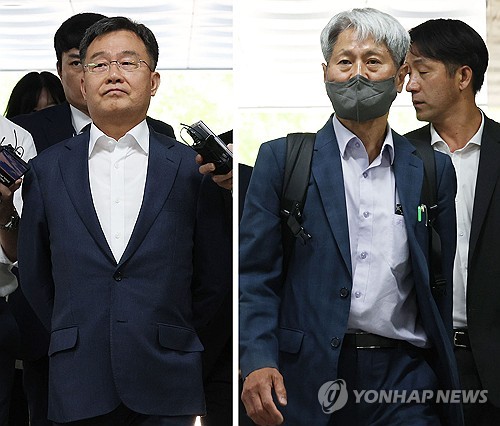 '尹<b>명예훼손</b> 의혹' 김만배·<b>신학림 구속</b>…"증거인멸·도망염려"