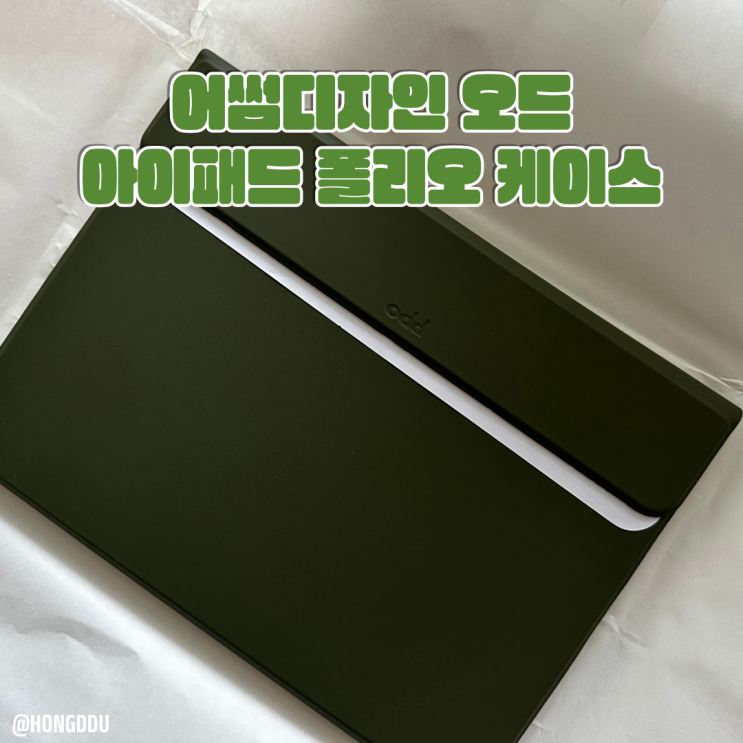  어썸 디자인 오드 아이패드 폴리오 케이스 후기