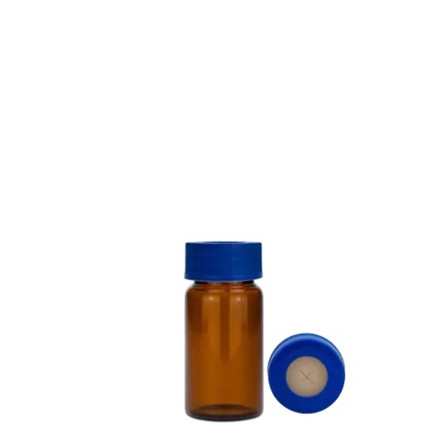 [유리초자] 20 ml 엠버 셉텀 샘플 바이알 & 스크류 캡 20 ml Amber Septum Vial & Screw cap