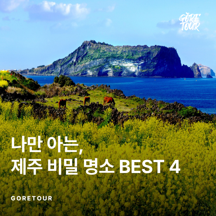  관광객은 모른다는 제주 비밀 명소 BEST 4