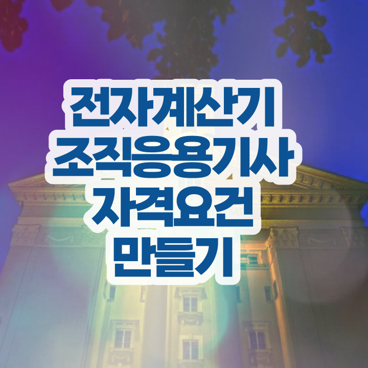  전자계산기조직응용기사 취득자격 온라인 수업으로 4달만에 성공한 전략