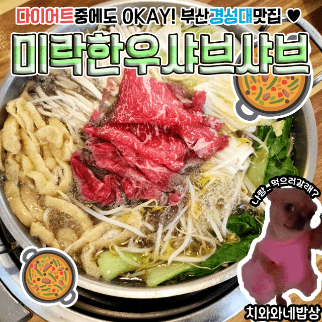  부산경성대밥집 미락한우샤브샤브 경성대역맛집 후기