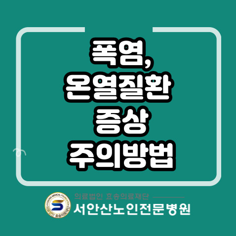  폭염주의보 발효 중에는 온열질환에 주의! 주의방법은?