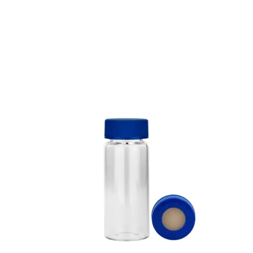  [유리초자] 25 ml 투명 셉텀 샘플 바이알 & 스크류 캡 25 ml Clear Septum Vial & Screw cap