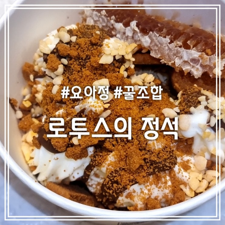  요아정 로투스의 정석 || 요거트아이스크림의정석 꿀조합 배민 후기