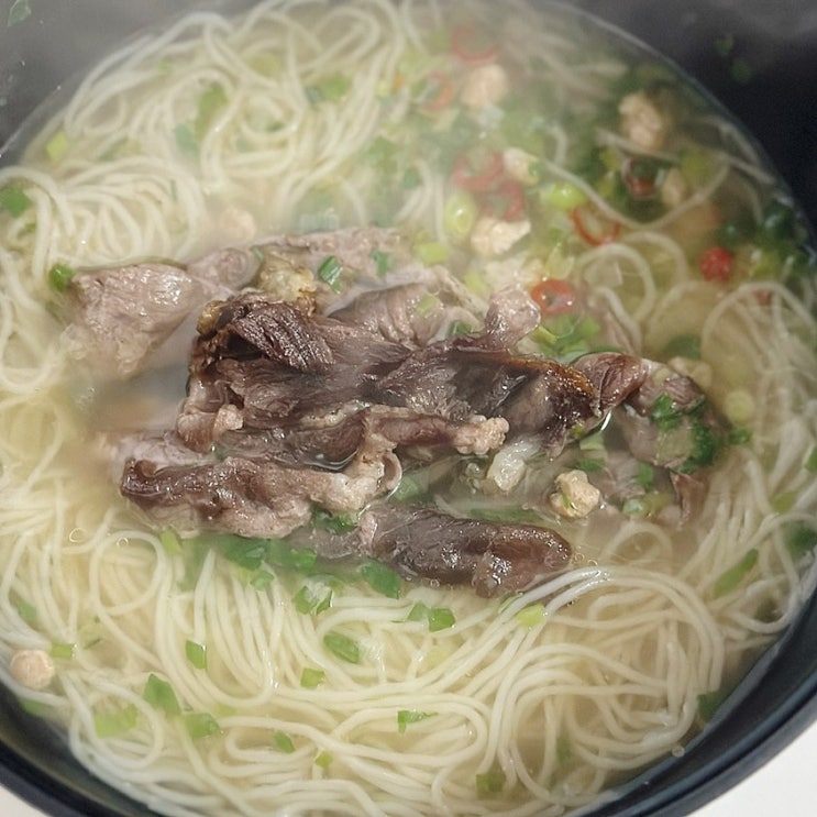  야식으로도 먹기 좋고 냉장고 털이 하기도 좋은 저당 KETO인증면 청정원 콩담백면 베트남식 국수 리뷰.